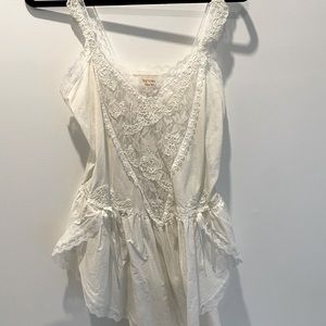 vintage victoria’s secret cotton slip dress with beautiful lace details